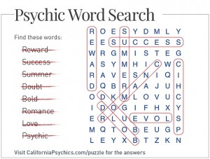 Psychic Word Search